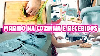 ROTINA COM MARIDO EM CASA | MARIDO ORGANIZOU A CASA E COZINHOU PARA NÓS