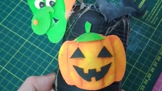 DIY - Reciclável + EVA ( Tema Halloween)