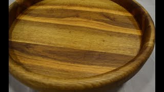 Блюдо из Дуба, ручным фрезером.  Подарок ТЕЩЕ!!!! OAK DISH.