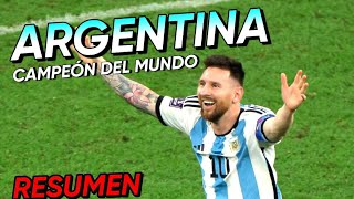 Argentina se convierte en el campeón del mundial de #Qatar #messi | Messirve