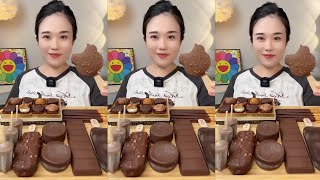 Asmr Mukbang Chocolate 🍫 Desserts and Ice cream |Mukbang | Asmreating| Chocolate desserts