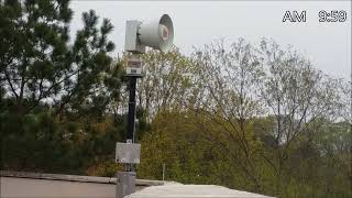 Federal Signal 2001-130 - Growl Test FAIL | Athens, GA siren test | April 6, 2022