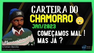 Análise da carteira do Chamorro em Jan/2023 (Mês 1).