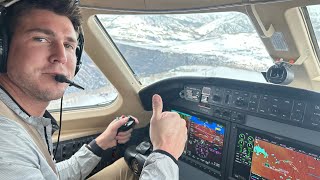 Circling to land Runway 27 Telluride, Colorado