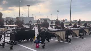 2023 Colt Cadets - Percussion Ensemble in the lot - July 17 - Part 1