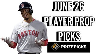 MLB PRIZEPICKS TODAY | 6 BEST PROP PICKS | WEDNESDAY | 6/26/2024 | BEST PROPS | NBA BETTING |