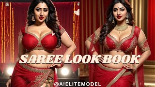 [4K] Saree Spectacle: Artificial Intelligence Takes Center Stage  | AI Elite Indian Model #saree