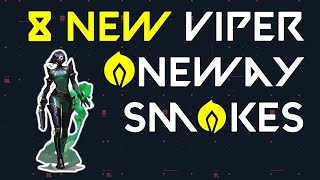 8 NEW Viper One Way Smokes | Valorant