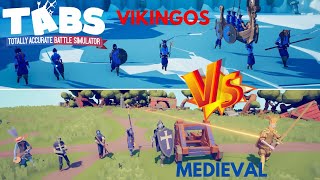 100 VIKINGOS VS 100 SOLDADOS MEDIAVALES 😱☠️⚔️ ¿QUIEN GANARÁ?🤔🏆