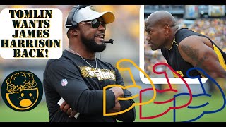 Tomlin wants James Harrison back on the Steelers after this! 😦