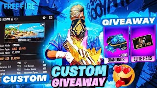 (🔴 FREE FIRE IS LIVE) - NONSTOP CUSTOM GIVEAWAYS LIVE GAMING @PENTAGAMING8G #live #shortfead #ff