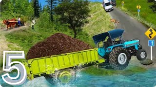 Heavy Tractor Trolly Cargo 3D EP- 5 - Tractor Driving | Tractor wala Game | Android Gameplay