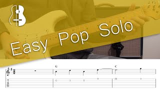 Easy Pop Solo - Play Along with Tabs