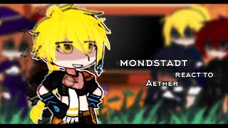 | Mondstadt react to aether | genshin impact | 🇷🇺/🇬🇧/🇧🇷 |