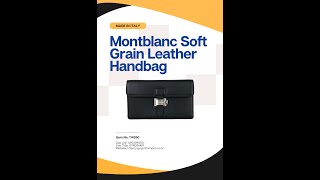 Ví cầm tay Monblanc Soft Grain Leather Handbag - Phong cách lịch thiệp, nhã nhặn cho quý ông