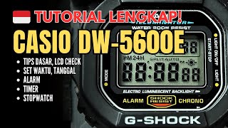 Tutorial Setting dan Pengoperasian Lengkap G-Shock DW-5600E / DW5600 Module 3229 B. Indonesia