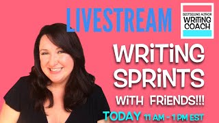 Writing Sprints Livestream TODAY! 💥IT'S WORD COUNT WEDNESDAY!😂💻