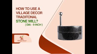 Village Decor|How to use Traditional stonemill Grinder #stonemillgrinder