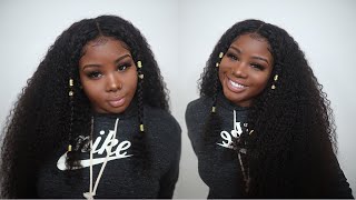 ♡ ♡ WOW!!! Watch Me Slay This 30 Inch Curly 250% Density Half Braided Unit ! | West Kiss Hair