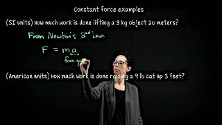 Force and Work (lifting problems), Single Variable Calculus