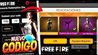 🎁CANJEA YA ! NUEVO CÓDIGO DE FREE FIRE HOY CON RECOMPESAS EXCLUSIVAS FF 2020🎁