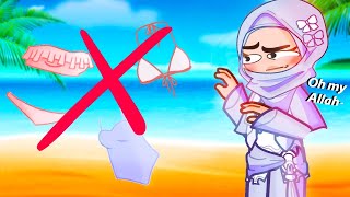 Muslim Women can't swim?!❌🏊‍♀️🏝️