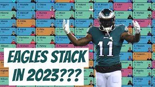 Should you STACK the Eagles? Fantasy Football 12-Team PPR Mock Draft