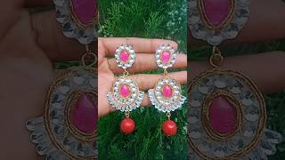 DIY beautiful earrings ## 🤩💖💕 ## Handmade earrings #handmade #diy #shorts #ytshorts