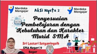 Aksi Nyata 2/Penyesuaian Pembelajaran dengan Kebutuhan dan Karakteristik Murid SMA/Tari Setya