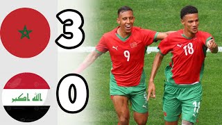 Morocco vs Iraq 🇮🇶 ( 3 0 ) | Extеndеd Highlights | All Goals | Olympic Games