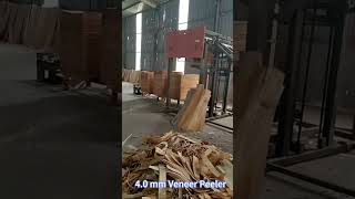 Core veneer peeler//Mesin Kayu Lapis #plywoodmachine