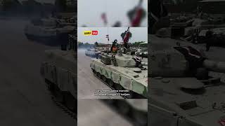 TANK AL-KHALID PESAING TANK ABRAMS AMERIKA?! #shorts