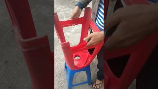 tutorial  mudah menarik bangku plastik yang susah dipisah