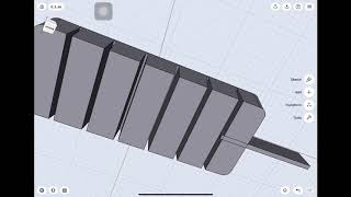 [How to Shapr3D] ice cube tray 2D to 3D drawing 95