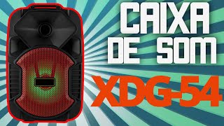 Como usar Caixa de Som Portátil Bluetooth XDG-54 - Aprenda a Sincronizar Caixa de Som Portátil