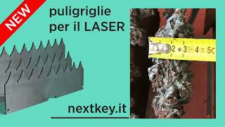 Utensile pulisci griglie per laser