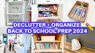 NEW! BACK TO SCHOOL ✏️ DECLUTTER + ORGANIZE + CLEAN WITH ME | CLEANING MOTIVATION  HOME ORGANIZATION