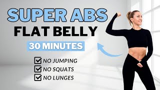 🔥30 Min SMALL WAIST + ABS🔥All Standing🔥Lose Belly Fat🔥No Jumping🔥No Repeat🔥