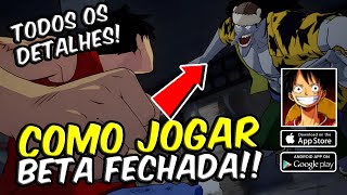 ONE PIECE AMBITION - DATA DO BETA REVELADO! COMO SE INSCREVER!? (ONE PIECE PROJECT FIGHTER)