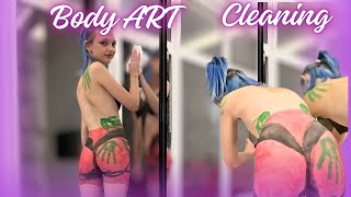 Body Art Mirror Cleaning | Creative Cleaning Tutorial