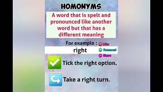 Homonyms