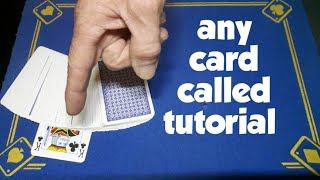 Turn any card into spectators freely chosen card/card trick tutorial