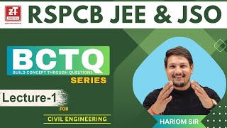 RSPCB JEE & JSO EXAM 2023 | BCTQ SERIES | Lecture-1 | Environment Engineering | Hariom Sir ZONE TECH