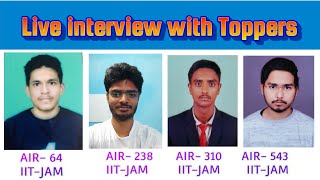 IIT JAM Toppers AIR- 64 , 238 , 310 , 593 #topper