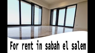 for rent spacious 3 master bedrooms seaview in sabah el salem