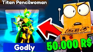 ПОЛУЧИЛ ТИТАН ПЕНСИЛ ВУМЕН 0.1%! 50.000 РОБУКСОВ! 106 СЕРИЯ ROBLOX Toilet Tower Defense