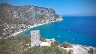 Baia dei Saraceni, Liguria, Italia