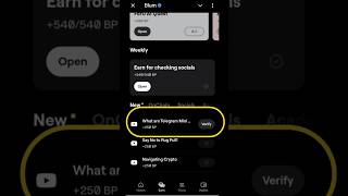 Navigating Crypto |💎| Blum Verify Code | Blum Video Code Today | Blum Keyword Today About BLUM 😱