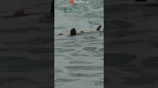 Kid stomps on surfboard and breaks it #stomp #brokenboard #surfboard #shorts #surfcircus