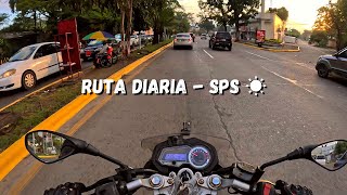 MI RUTA DIARIA - San Pedro Sula - El trafico en moto ☀️ 🏍️